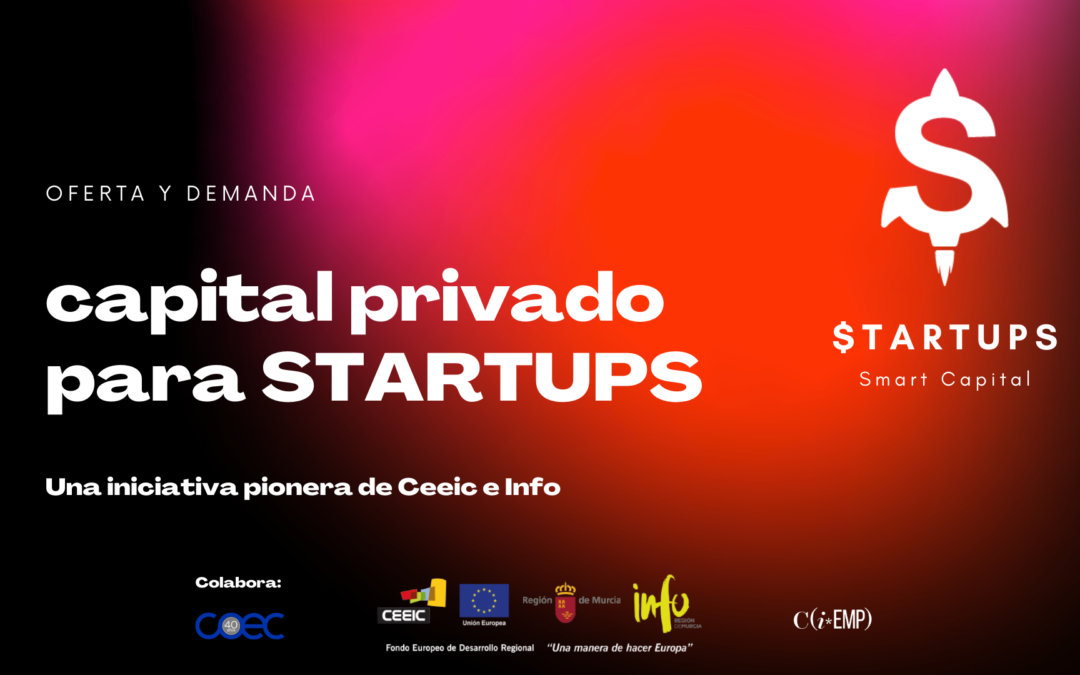 $TARTUPS | Smart Capital, nuevo programa de Ceeic e INFO para impulsar la inversión en startups de la Región de Murcia